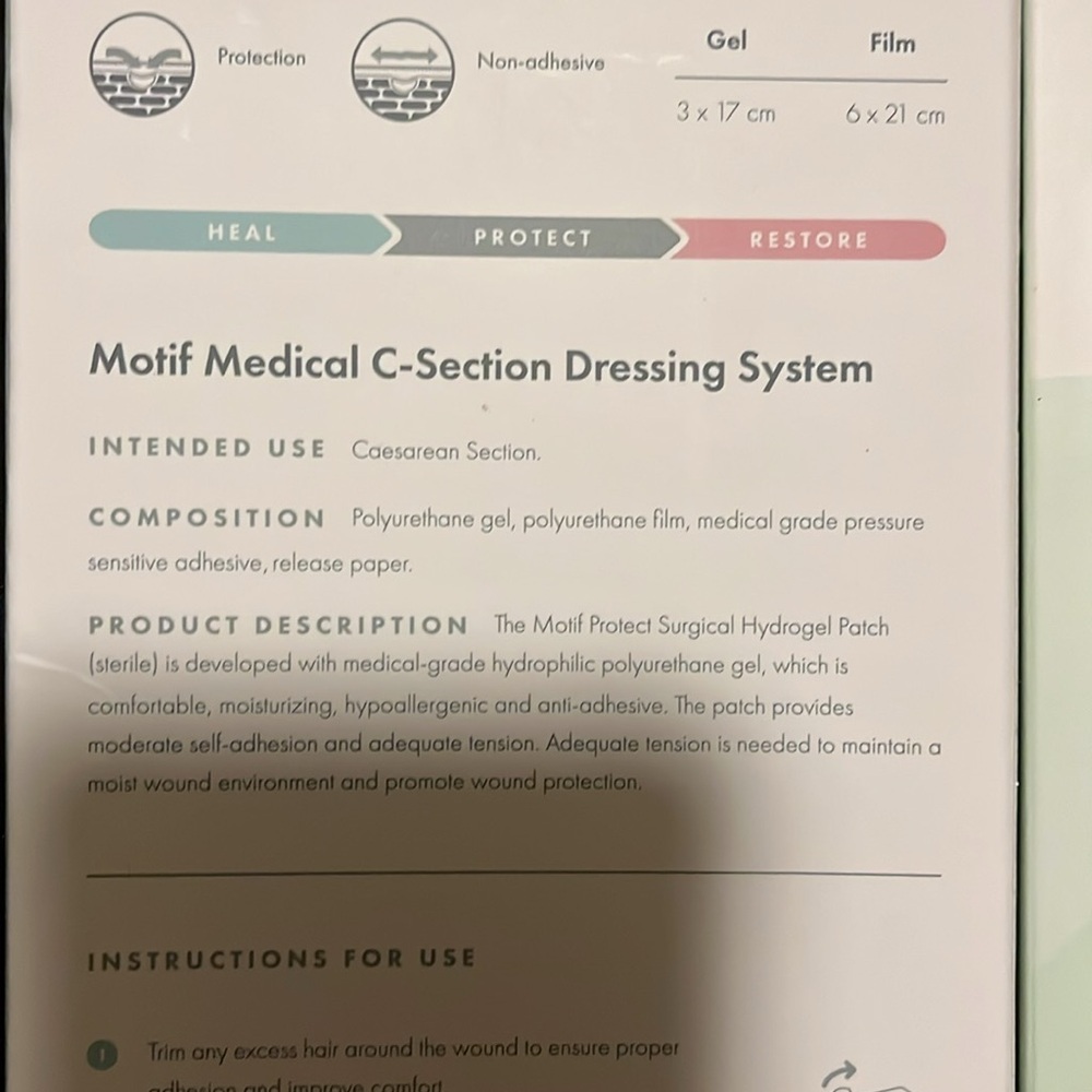 Motif medical c section care - Picture 5 of 6